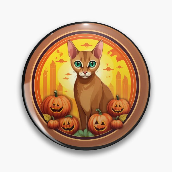 Item preview, Abyssinian Cat Halloween, Love Cats  designed and sold by Logiamerch.