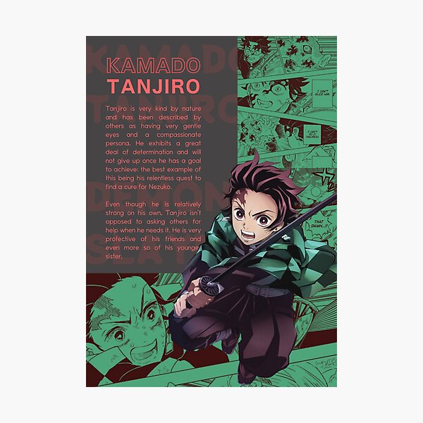 Tanjiro Manga Photographic Prints for Sale