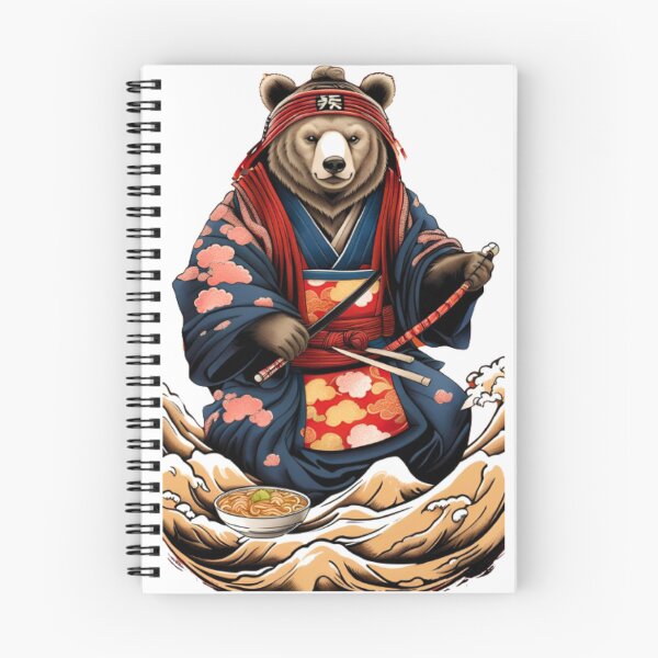 Item preview, Cool bear in kimono japan designed and sold by KorArtStudio.