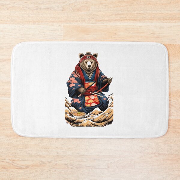 Item preview, Cool bear in kimono japan designed and sold by KorArtStudio.