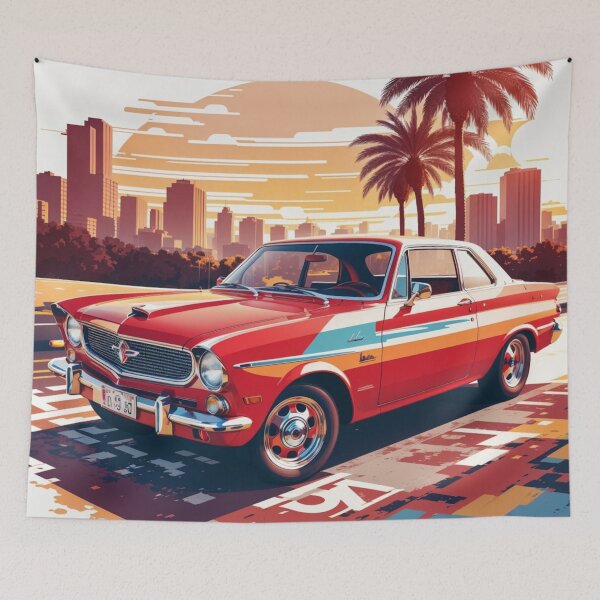 Item preview, 010 Classic Car in California Street designed and sold by Alexis Art Collection.