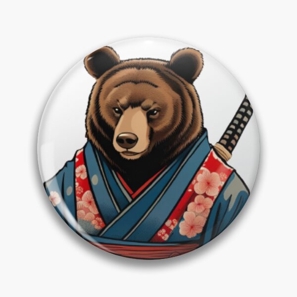 Item preview, Bear in kimono japan designed and sold by KorArtStudio.