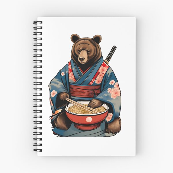 Item preview, Bear in kimono japan designed and sold by KorArtStudio.