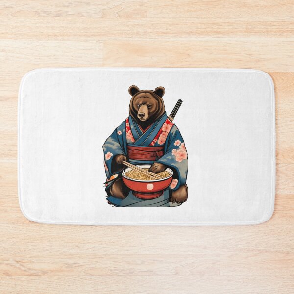 Item preview, Bear in kimono japan designed and sold by KorArtStudio.