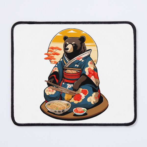 Item preview, Cute bear in kimono samurai japan designed and sold by KorArtStudio.