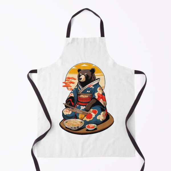 Item preview, Cute bear in kimono samurai japan designed and sold by KorArtStudio.