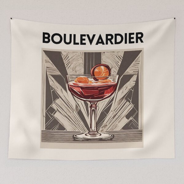 Artikelvorschau, Boulevardier-Cocktail Art Deco entworfen und verkauft von Febraio.