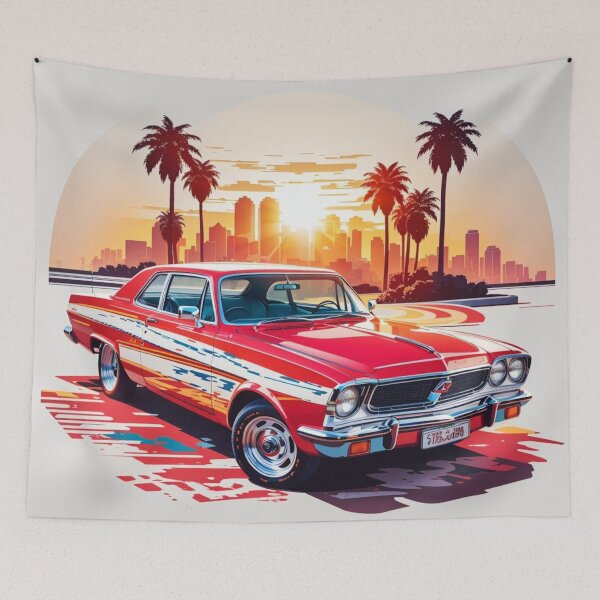 Item preview, 013 Classic Car in California Street designed and sold by Alexis Art Collection.
