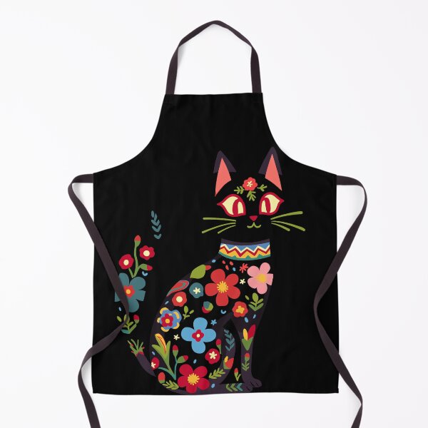 Item preview, Folklore floral Cat designed and sold by EmeraldeaArt.
