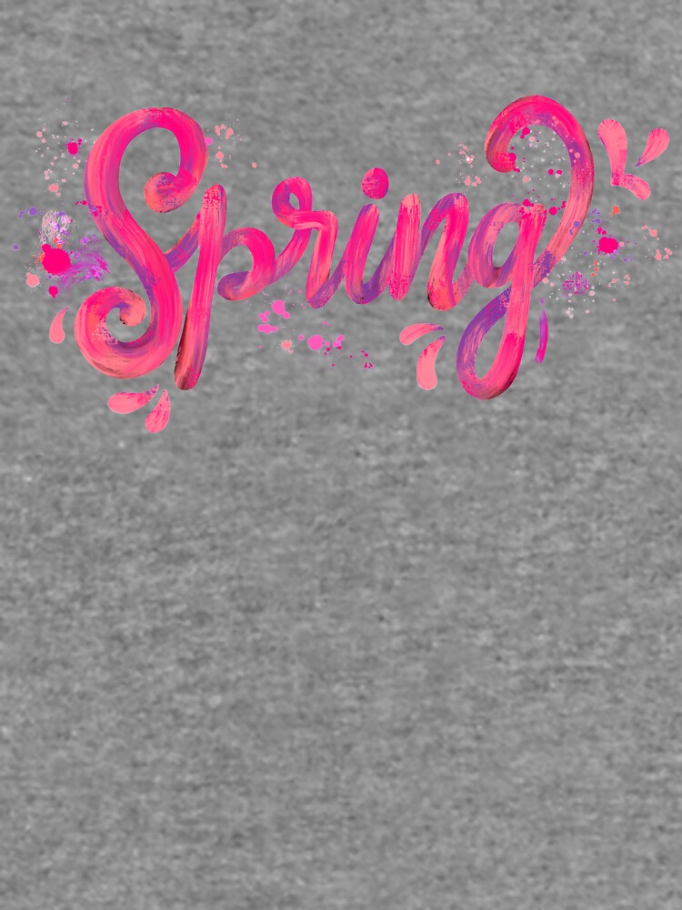 Spring - Pink hand written calligraphy by mirunasfia