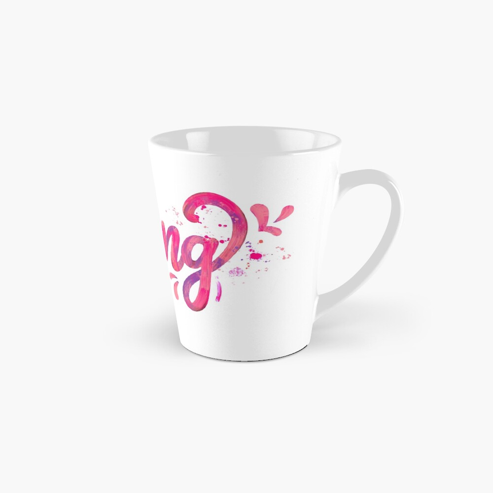 Spring - Pink hand written calligraphy Mug