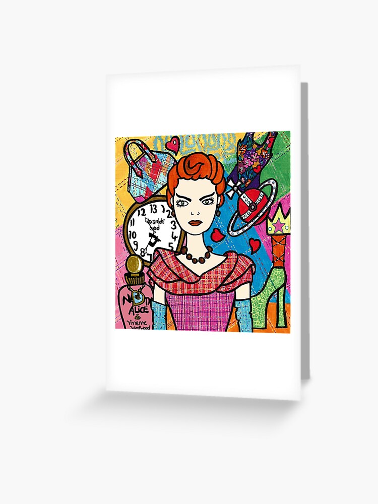 Thumbnail 1 of 2, Greeting Card, Viv in Print designed and sold by FunkyAdicom.