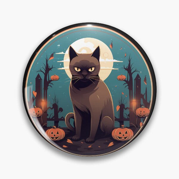 Artikelvorschau, Burma-Katze Halloween, Liebe Katzen entworfen und verkauft von Logiamerch.