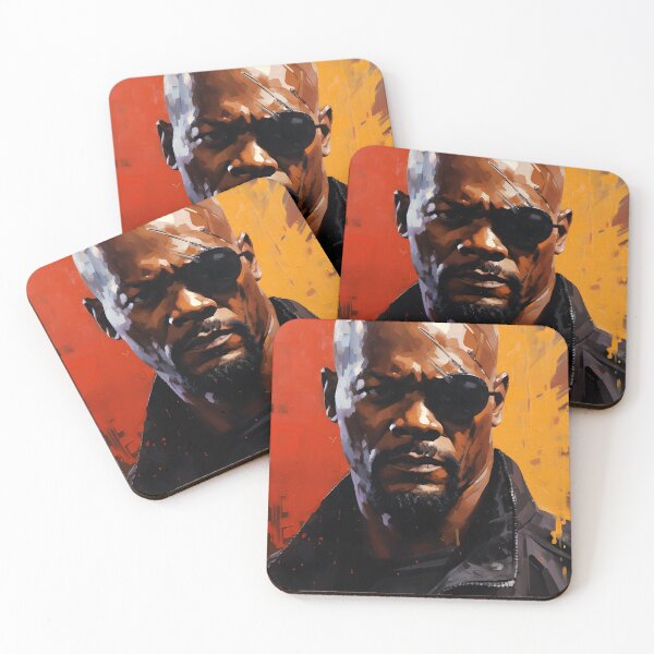 Item preview, Nick Fury painting designed and sold by Charlotte Hawkins.