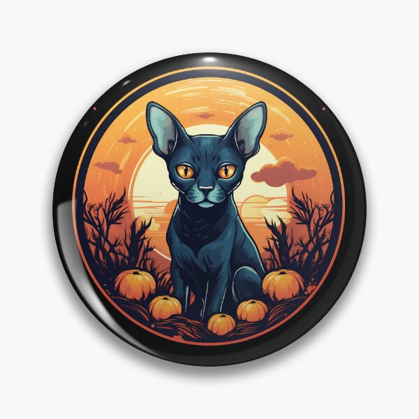 Artikelvorschau, Cornish Rex Katze Halloween, Liebeskatzen entworfen und verkauft von Logiamerch.