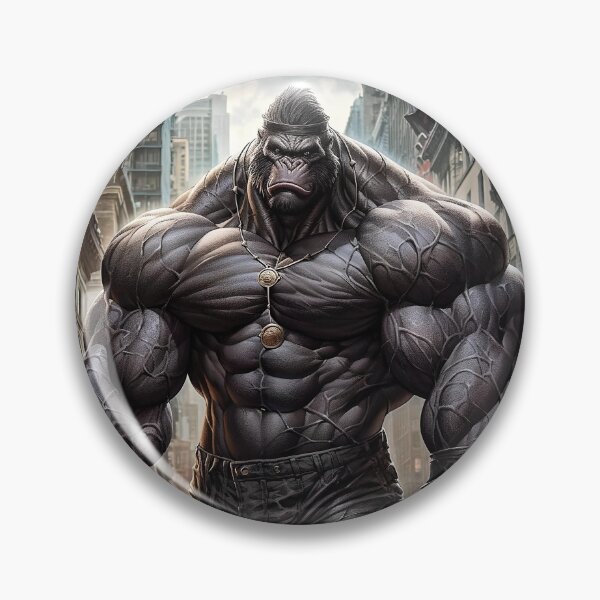 Item preview, Big Gorilla Epic Super Hero special design work Animal series design belongs to me. designed and sold by MiidjourneyART.