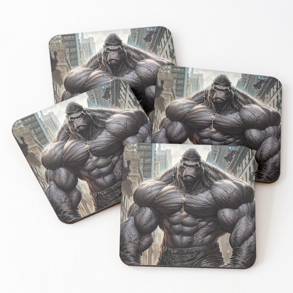 Item preview, Big Gorilla Epic Super Hero special design work Animal series design belongs to me. designed and sold by MiidjourneyART.
