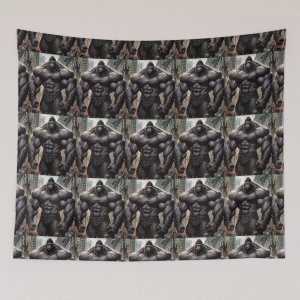 Item preview, Big Gorilla Epic Super Hero special design work Animal series design belongs to me. designed and sold by MiidjourneyART.