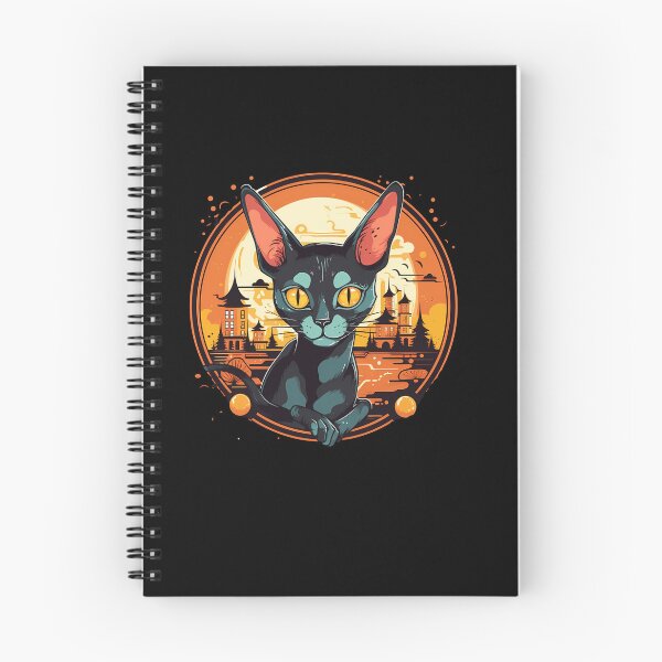 Artikelvorschau, Cornish Rex Katze Halloween, Liebeskatzen entworfen und verkauft von Logiamerch.