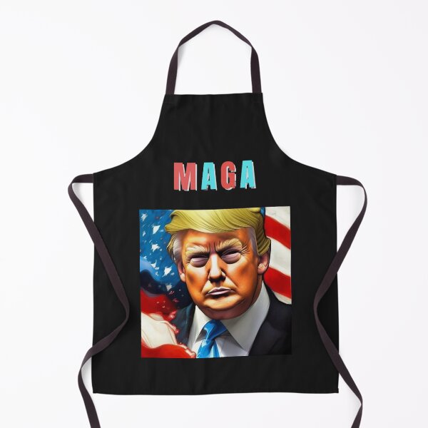 Item preview, Donald Trump MAGA with American flag designed and sold by JackFreestone.