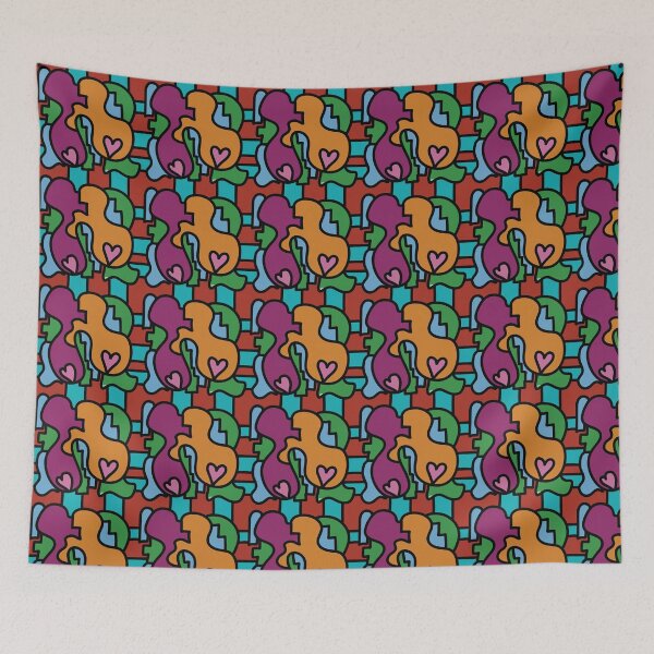 Item preview, Abstract street art doodle pattern - love is? designed and sold by JJJJdoodles.