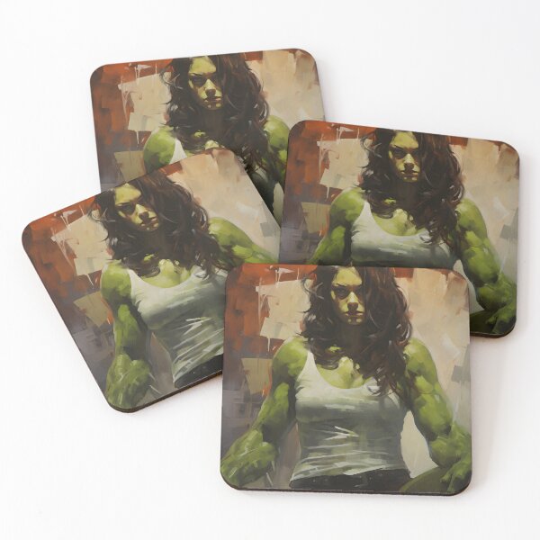 Item preview, She-Hulk painting designed and sold by Charlotte Hawkins.