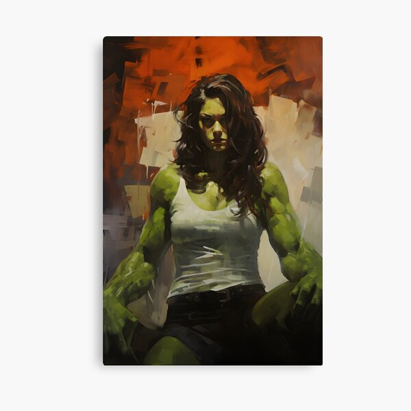 Item preview, She-Hulk painting designed and sold by Charlotte Hawkins.