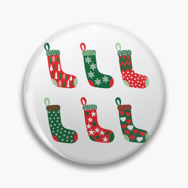 Item preview, Traditional Crimson Red, Emerald Green and White Christmas Stockings  designed and sold by MoorePatterns.