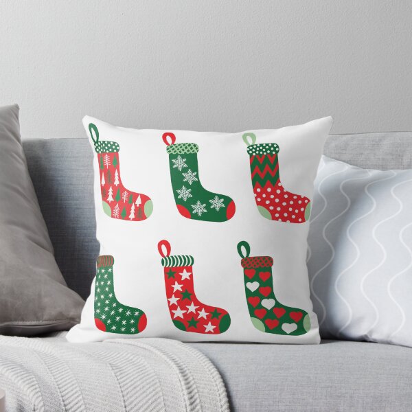 Item preview, Traditional Crimson Red, Emerald Green and White Christmas Stockings  designed and sold by MoorePatterns.