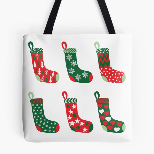 Item preview, Traditional Crimson Red, Emerald Green and White Christmas Stockings  designed and sold by MoorePatterns.