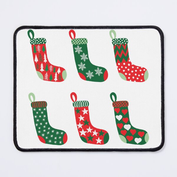 Item preview, Traditional Crimson Red, Emerald Green and White Christmas Stockings  designed and sold by MoorePatterns.