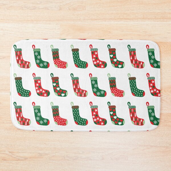Item preview, Traditional Crimson Red, Emerald Green and White Christmas Stockings  designed and sold by MoorePatterns.