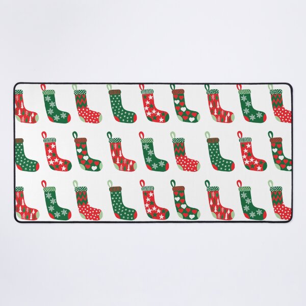 Item preview, Traditional Crimson Red, Emerald Green and White Christmas Stockings  designed and sold by MoorePatterns.