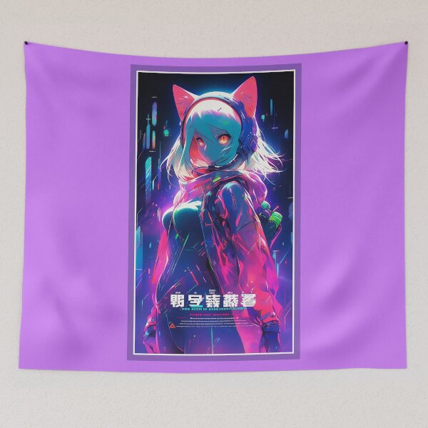 Item preview, Chica gato anime | Ilustraciones de anime de calidad | Arte Manga Anime designed and sold by AlNoah.