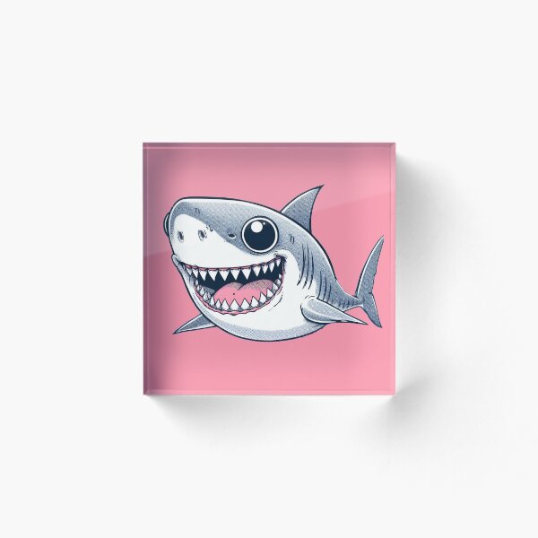 Item preview, Friendly Great White Shark - Anime (Pink) designed and sold by andydavistech.