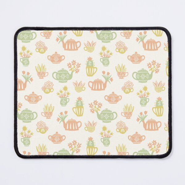 Item preview, Tea Pot Plants in Apricot Pastels designed and sold by lurepeating.