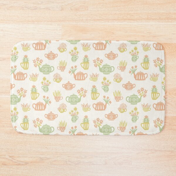 Item preview, Tea Pot Plants in Apricot Pastels designed and sold by lurepeating.
