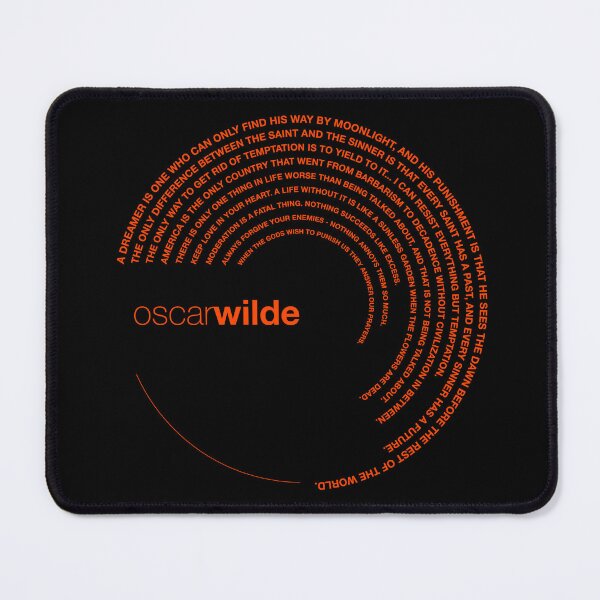 Item preview, Oscar Wilde quotes. (orangered) designed and sold by CMYKStudio.