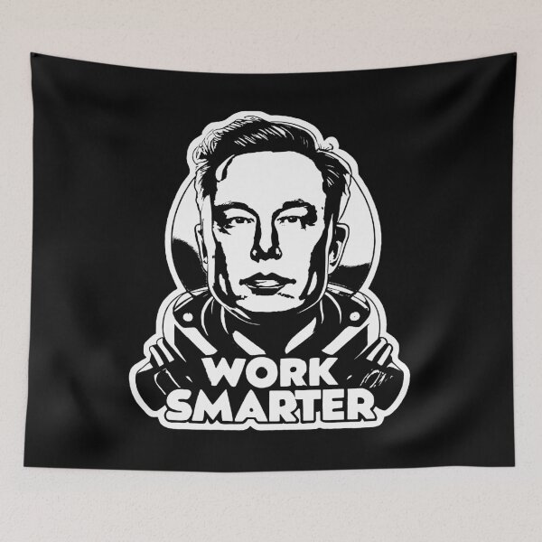 Item preview, Elon Musk - Trabaja de forma más inteligente designed and sold by plushism.