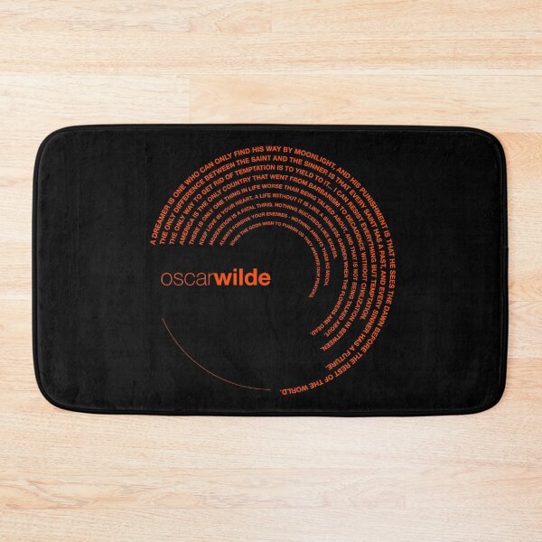 Item preview, Oscar Wilde quotes. (orangered) designed and sold by CMYKStudio.