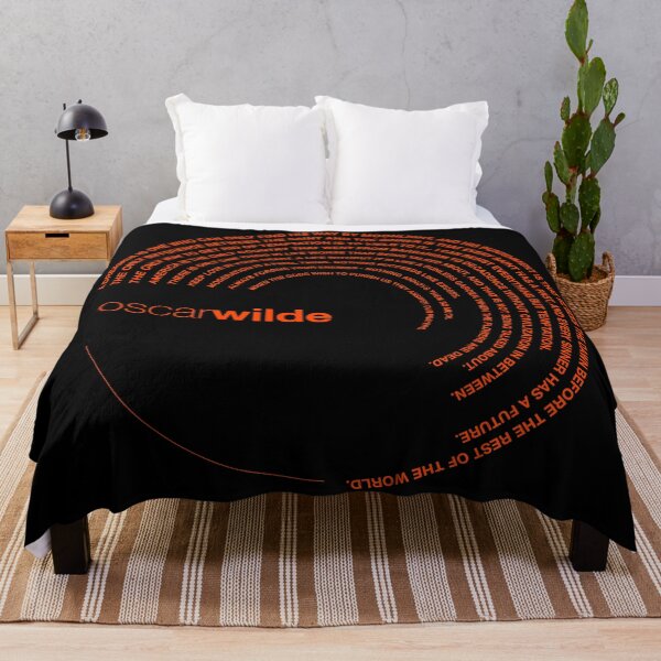 Item preview, Oscar Wilde quotes. (orangered) designed and sold by CMYKStudio.