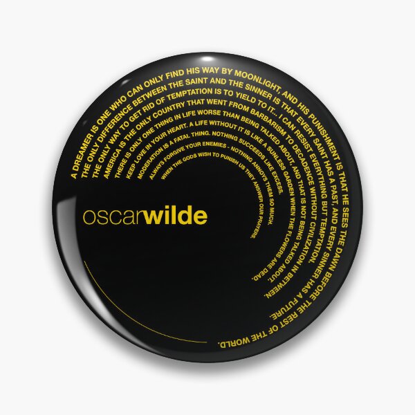 Item preview, Oscar Wilde quotes. (gold) designed and sold by CMYKStudio.