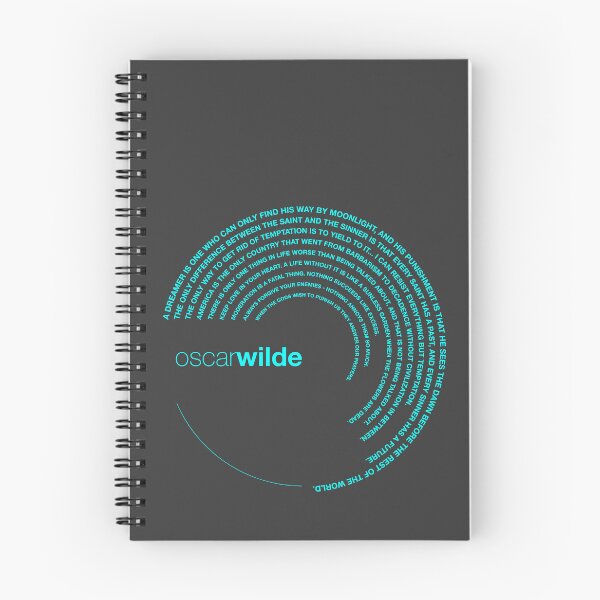 Item preview, Oscar Wilde quotes. (aqua) designed and sold by CMYKStudio.