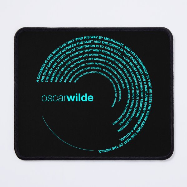 Item preview, Oscar Wilde quotes. (aqua) designed and sold by CMYKStudio.