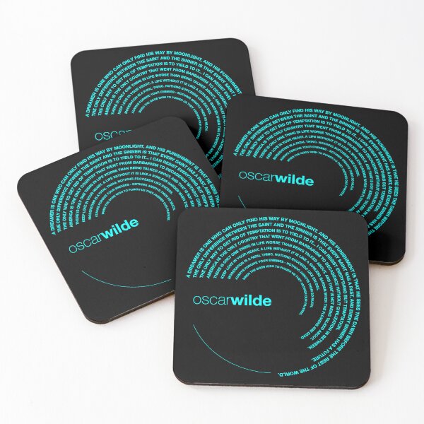 Item preview, Oscar Wilde quotes. (aqua) designed and sold by CMYKStudio.