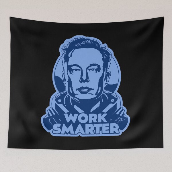 Item preview, Elon Musk - Trabaja de forma más inteligente designed and sold by plushism.