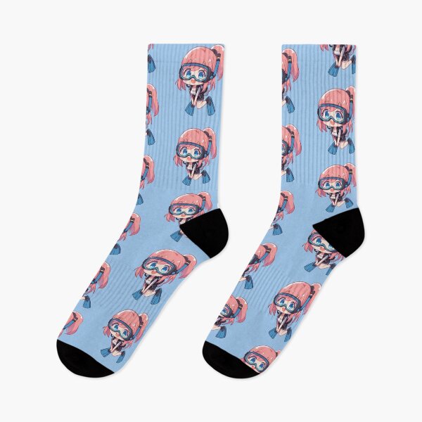 Item preview, Scuba Diving Girl - Cute Anime Cartoon (pink) designed and sold by andydavistech.