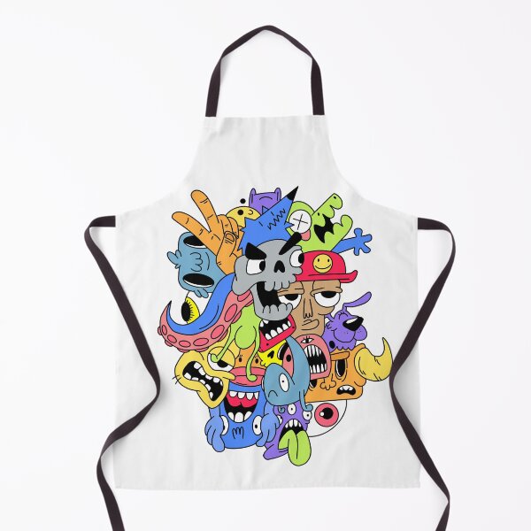 Item preview, colorful cartoon doodle characters designed and sold by Kirylart.