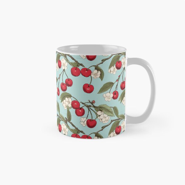 Item preview, Vintage Botanical Cherry Fruit Tree Pattern - Prunus avium designed and sold by ShobulousStudio.