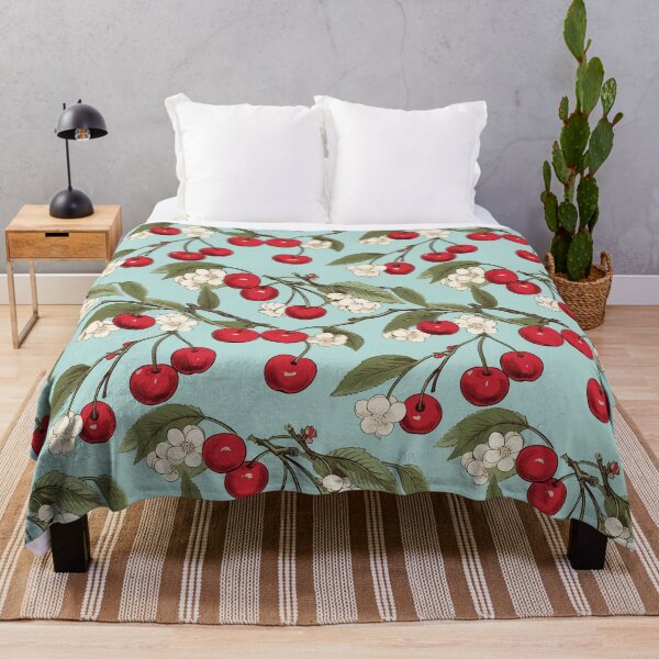 Item preview, Vintage Botanical Cherry Fruit Tree Pattern - Prunus avium designed and sold by ShobulousStudio.